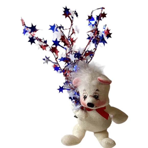 Annalee 8” Patriotic Fourth Of July Bear Stars 2000 - Picture 3 of 6